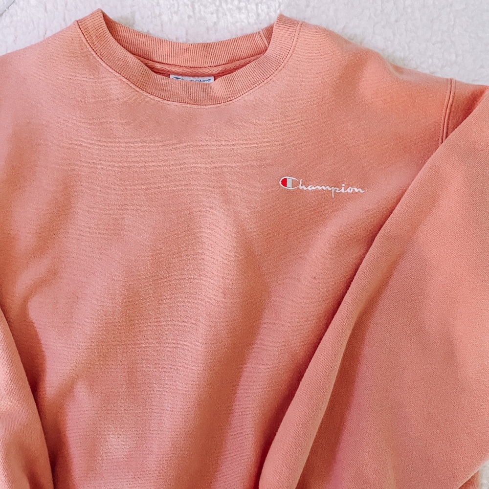 Champion reverse weave sweatshirt coral